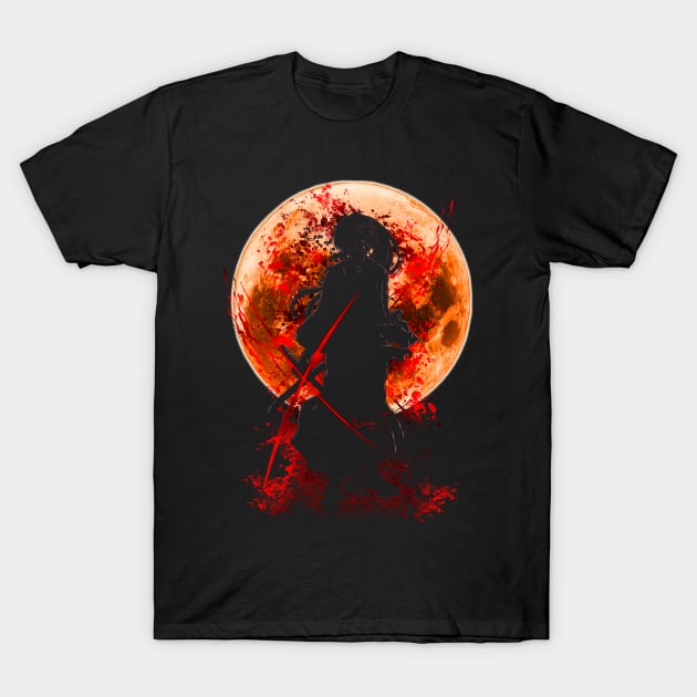 The Samurai Silhouette T-Shirt by rollout578